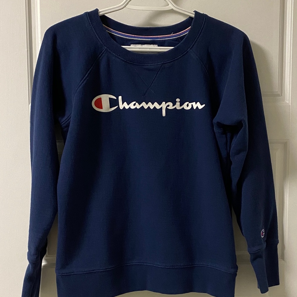 Navy Blue Champion Crewneck Sweatshirt